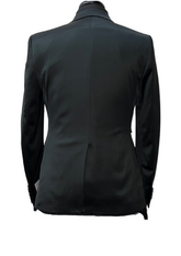 Giovanni Testi Black Satin Suit